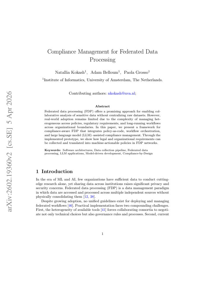 First page