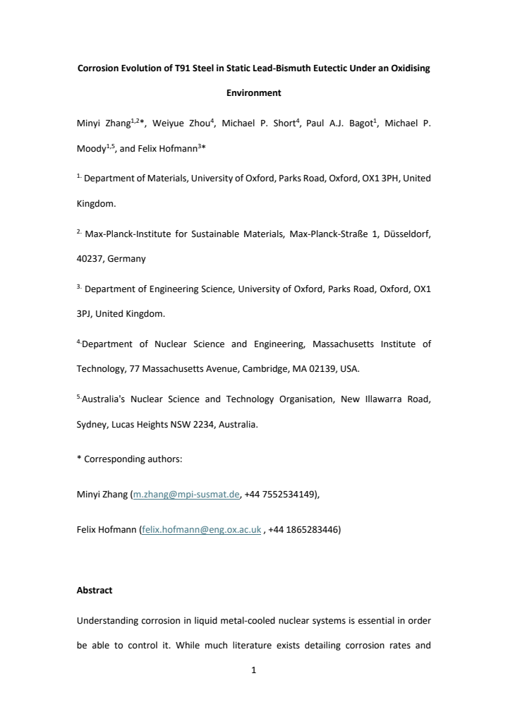 First page