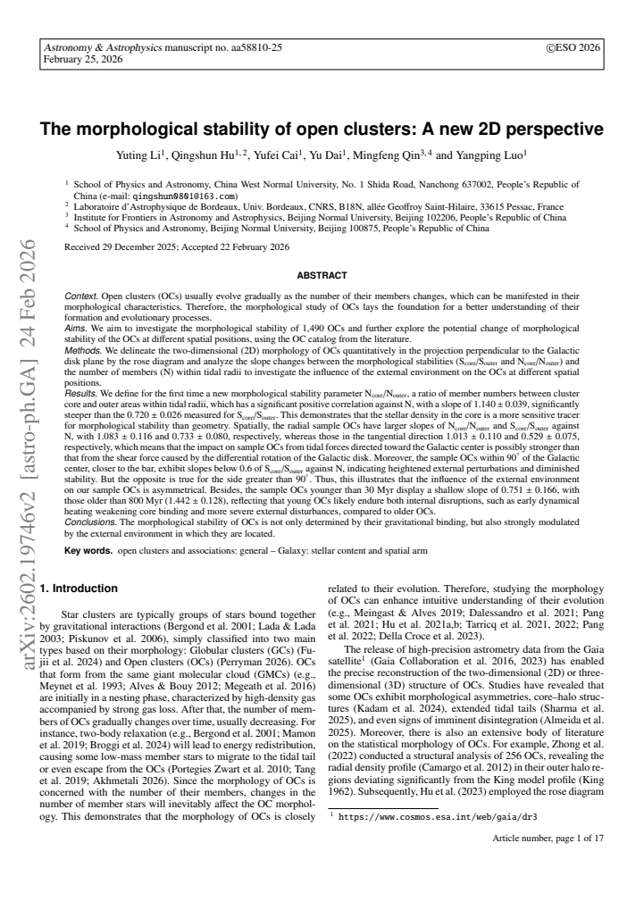 First page