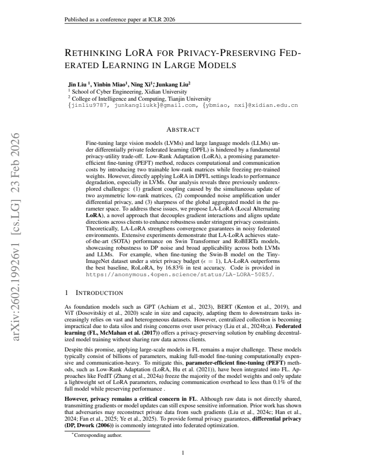 First page