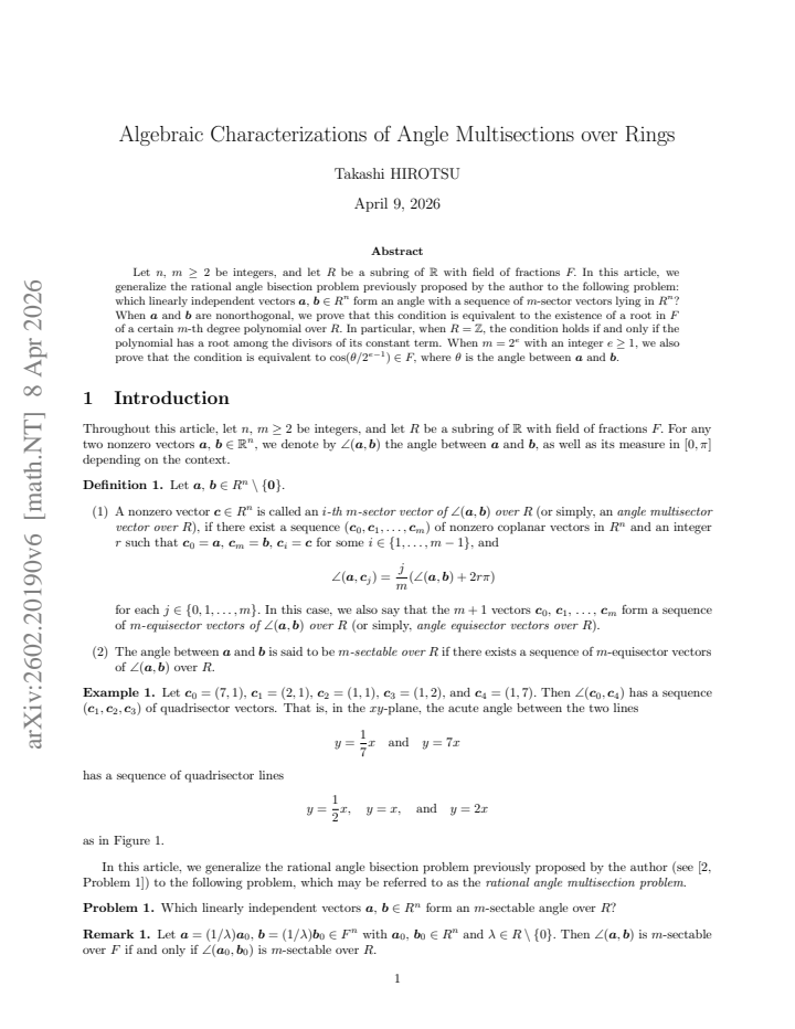 First page