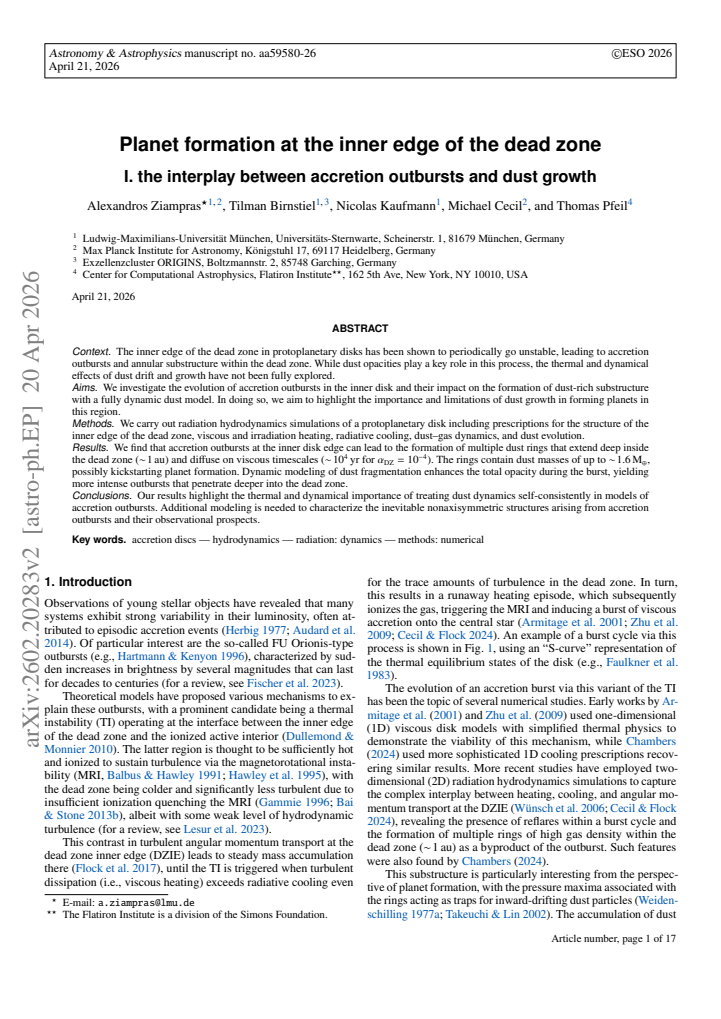 First page