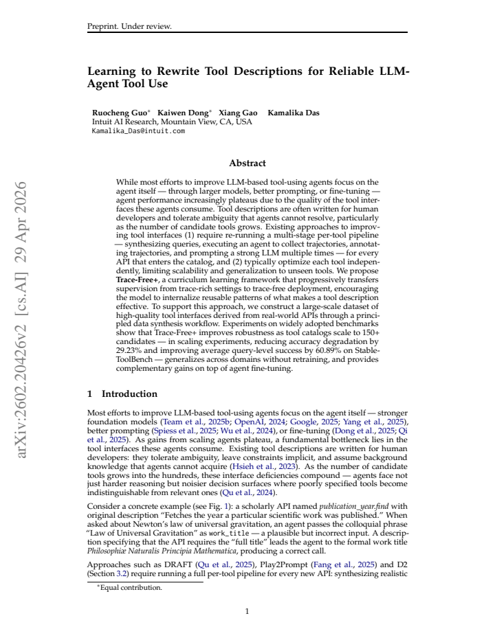 First page