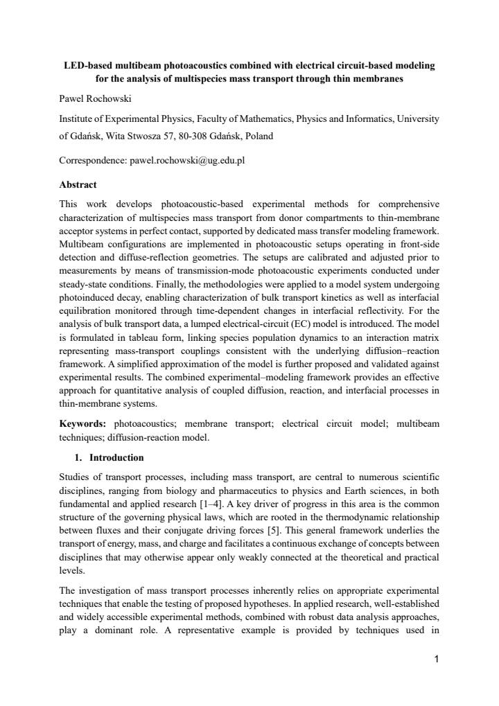 First page