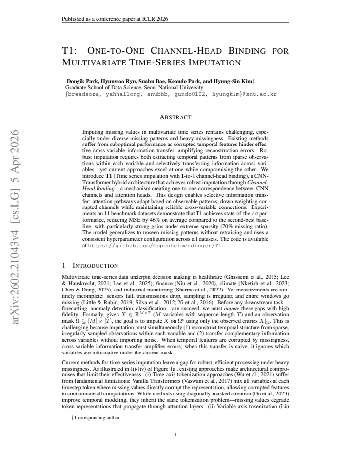 First page