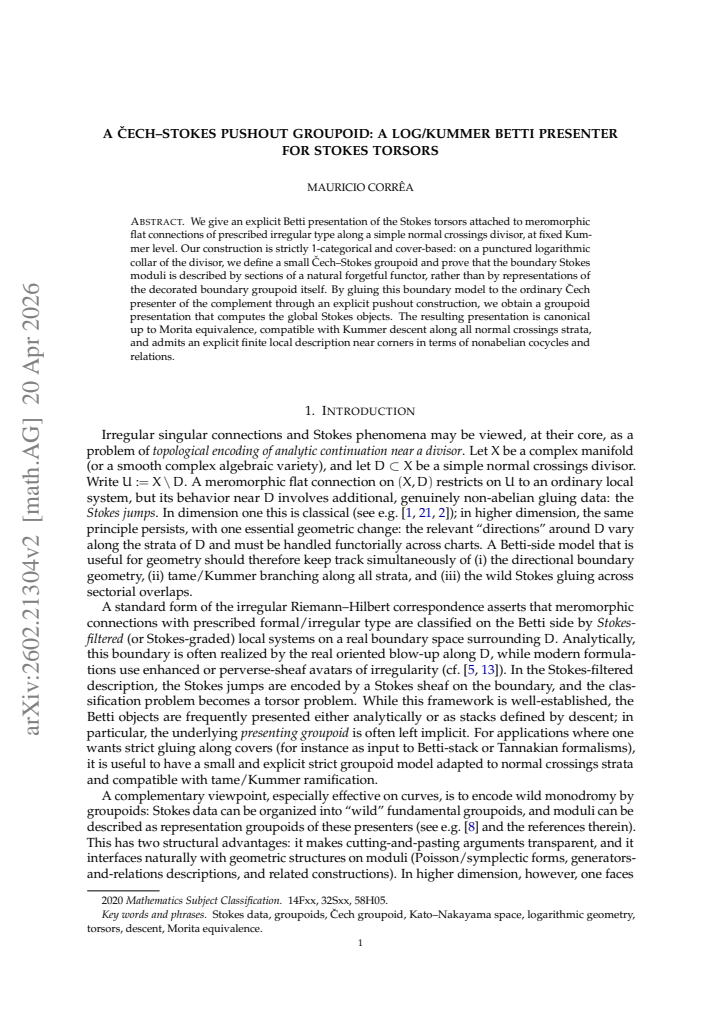 First page