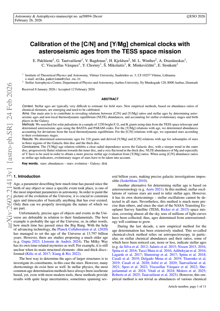 First page