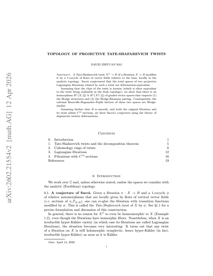 First page