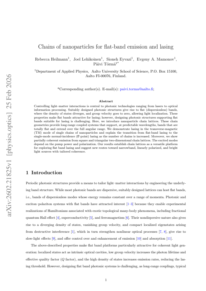 First page