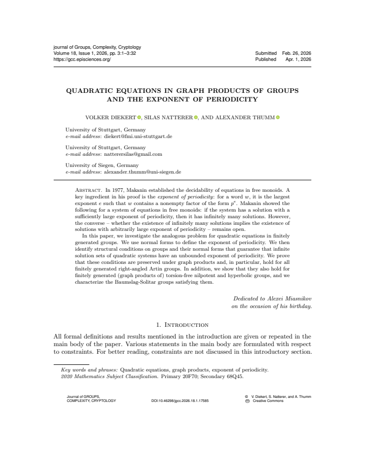 First page