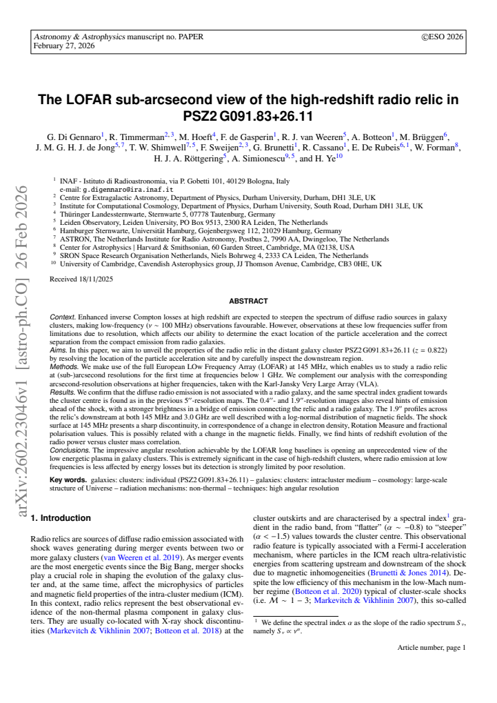 First page