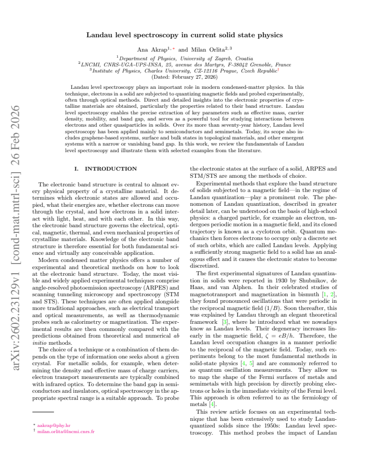 First page