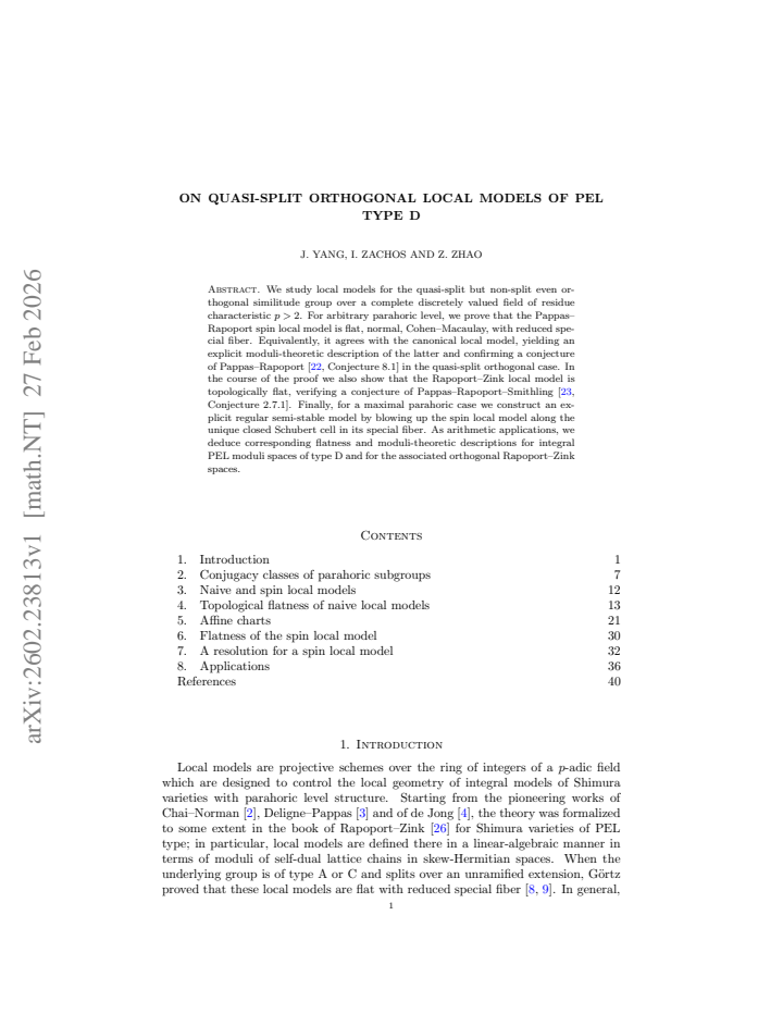 First page