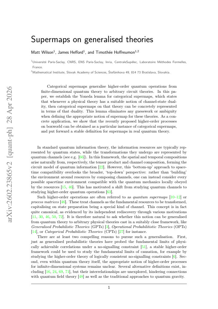 First page