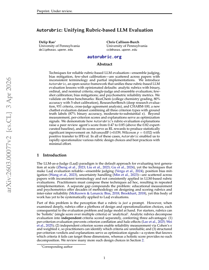 First page
