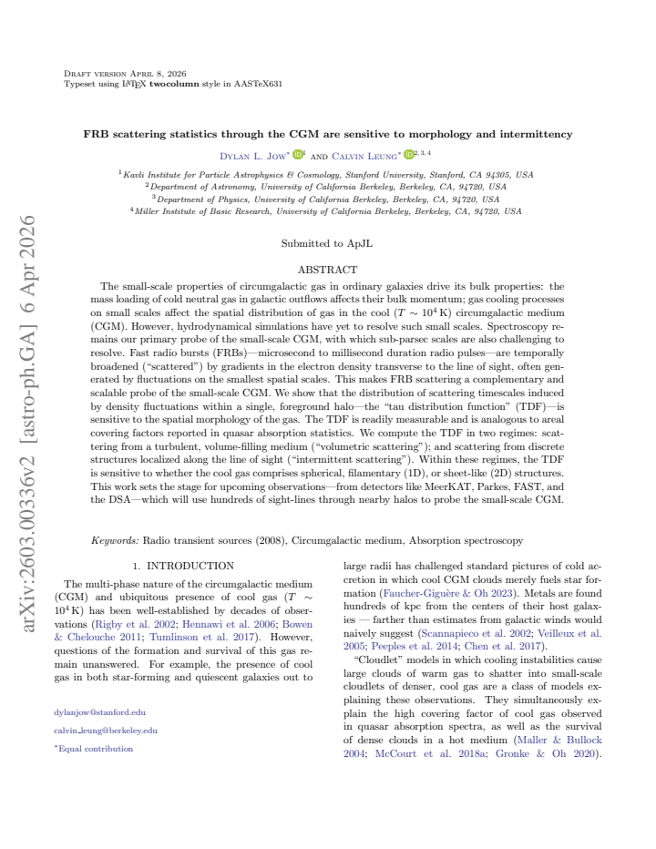 First page