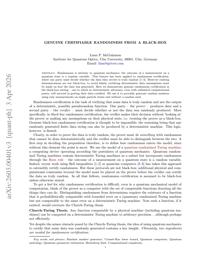First page