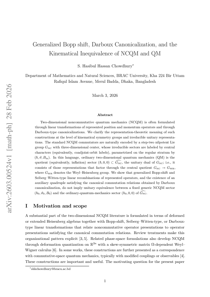 First page