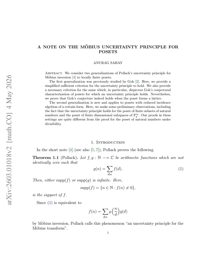 First page