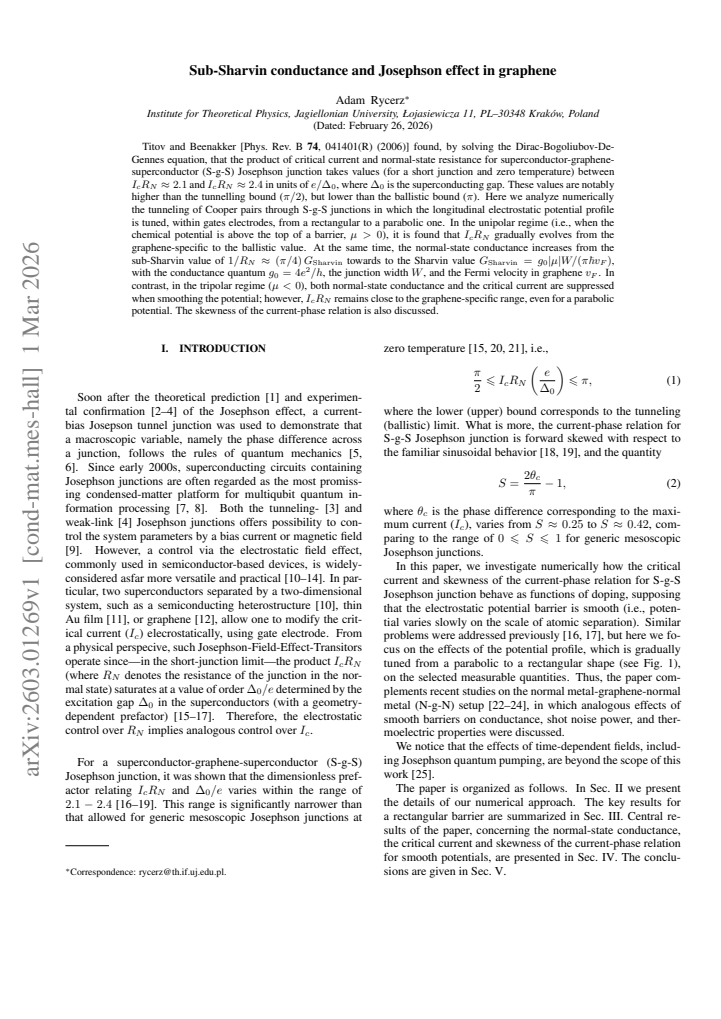 First page