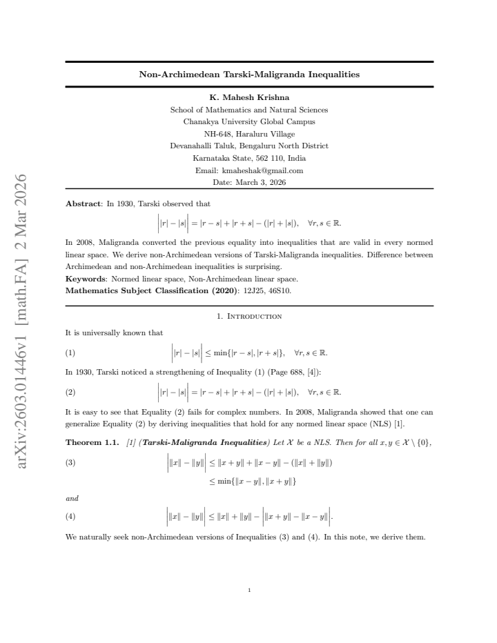 First page