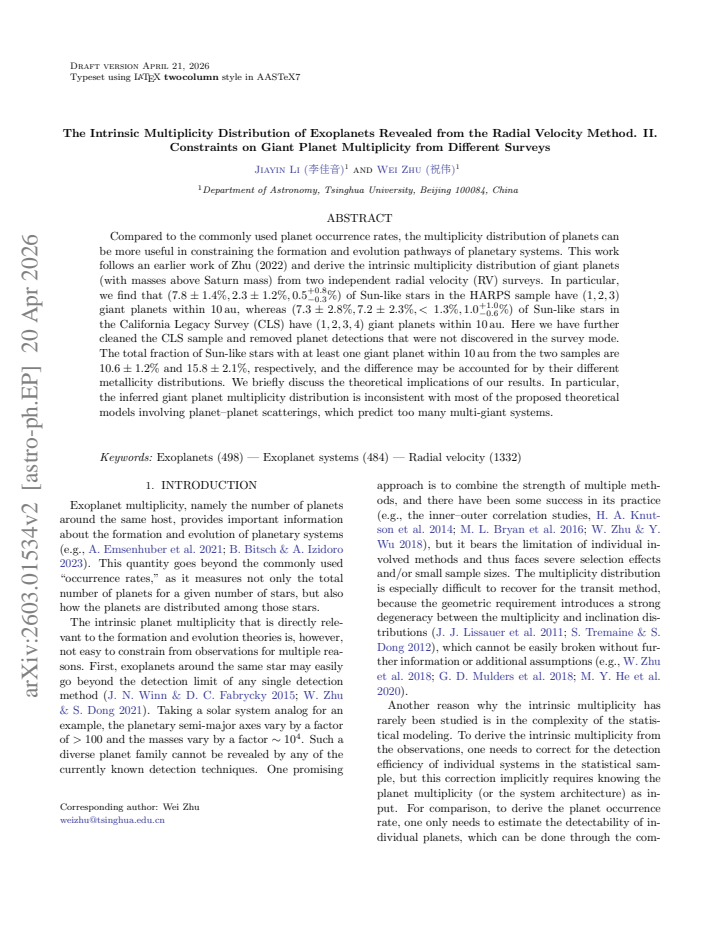 First page