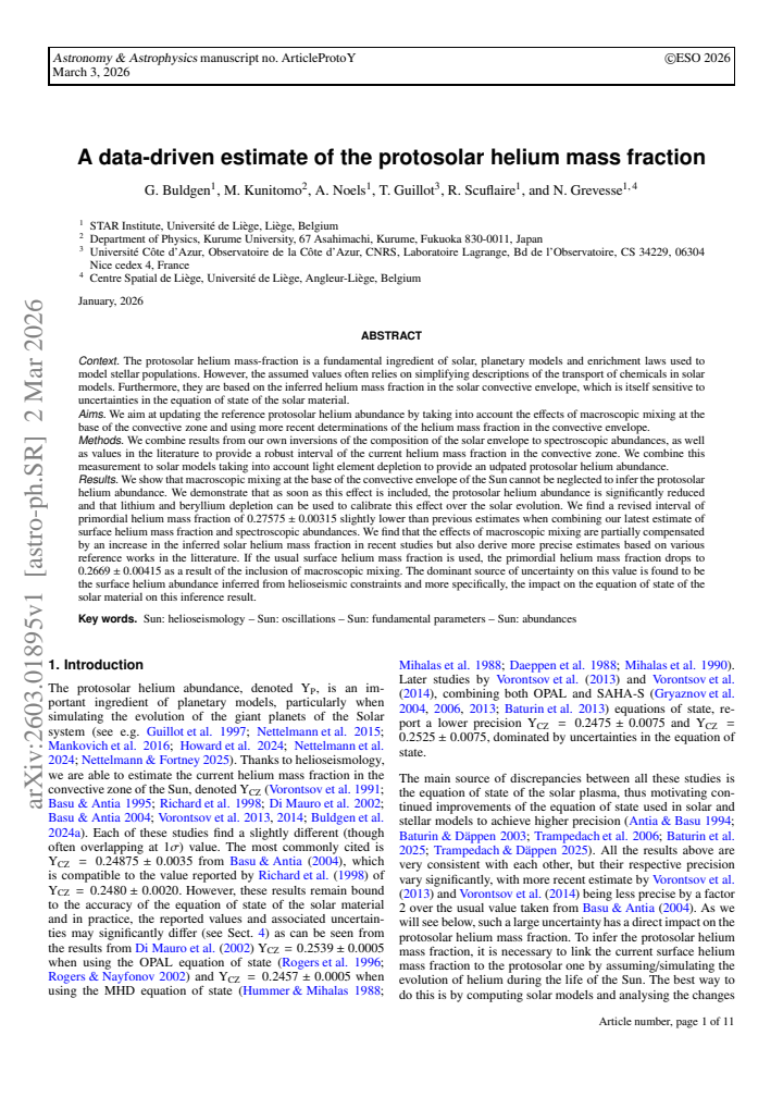 First page