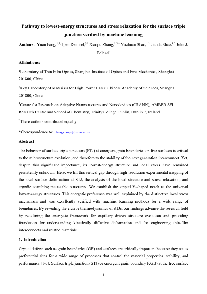 First page