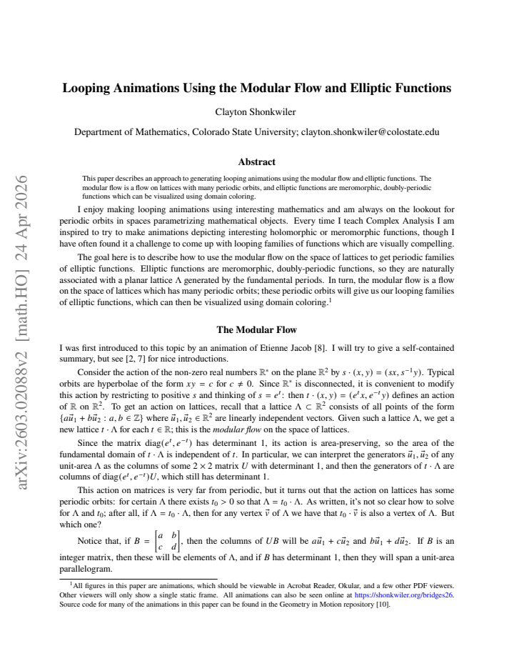 First page