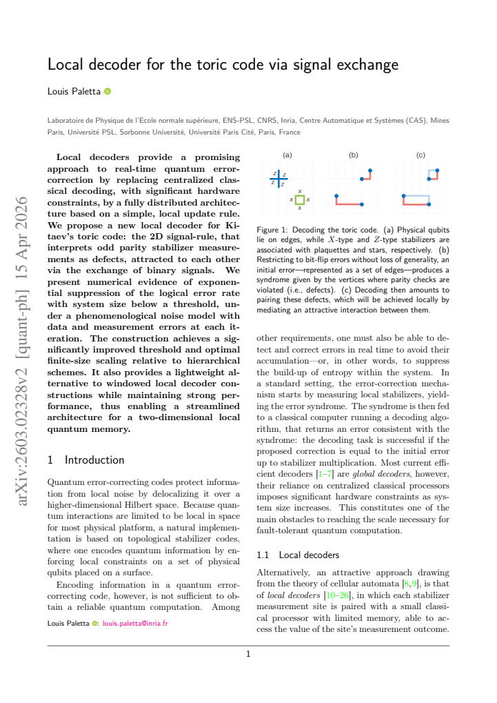 First page