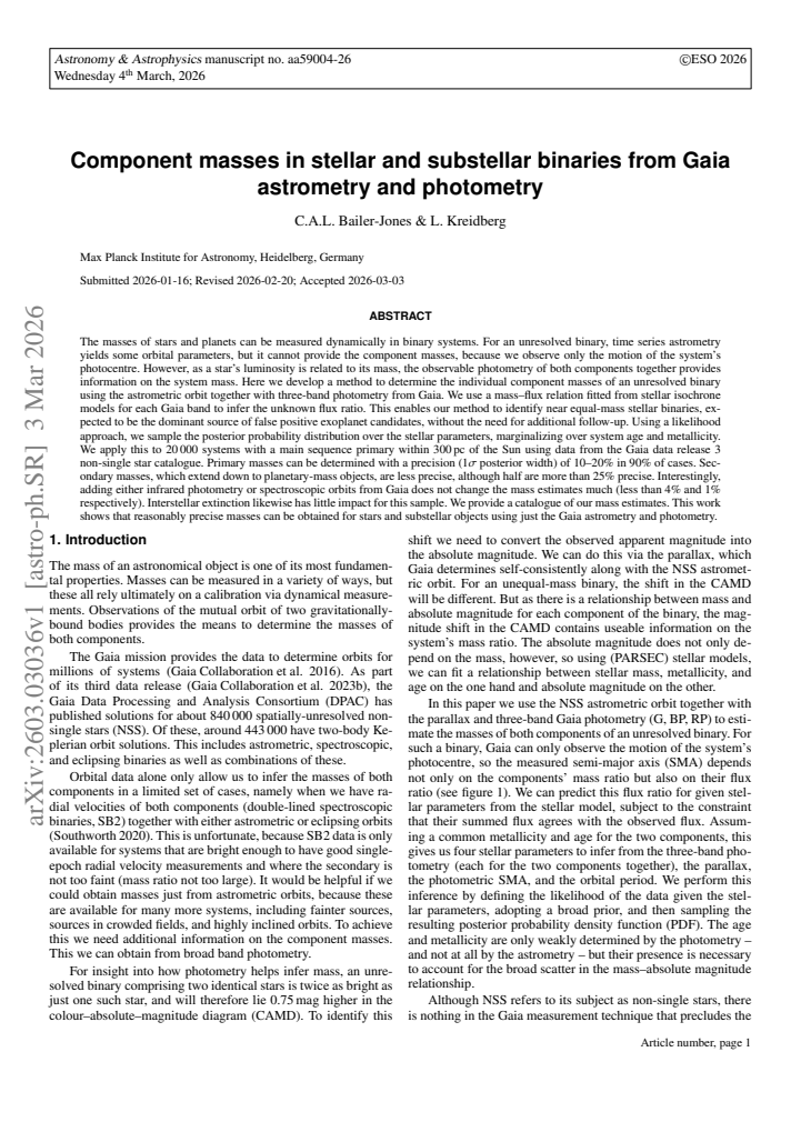 First page