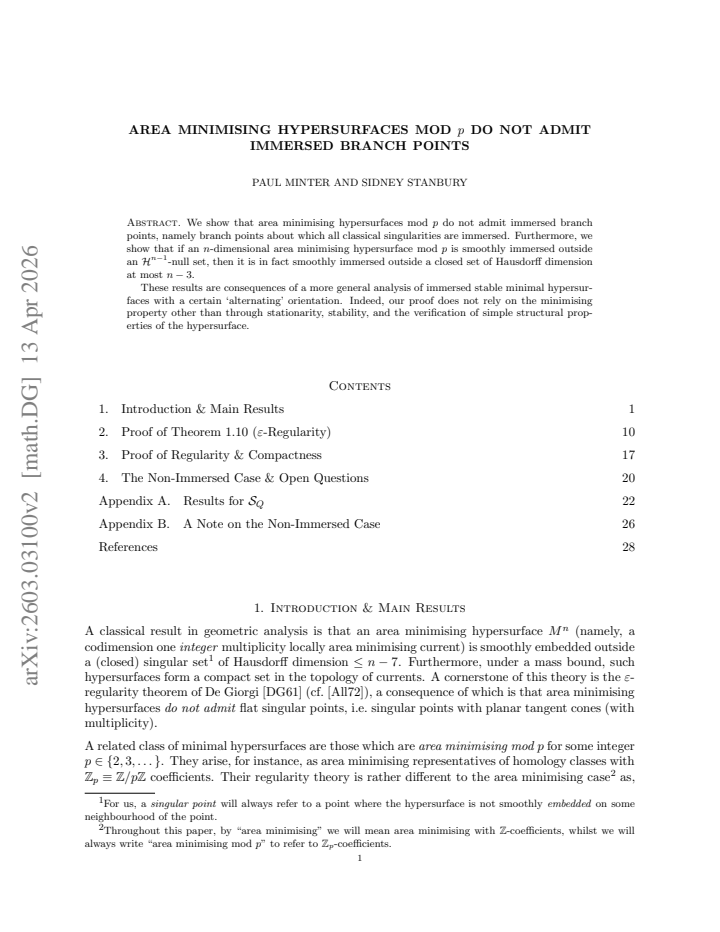 First page
