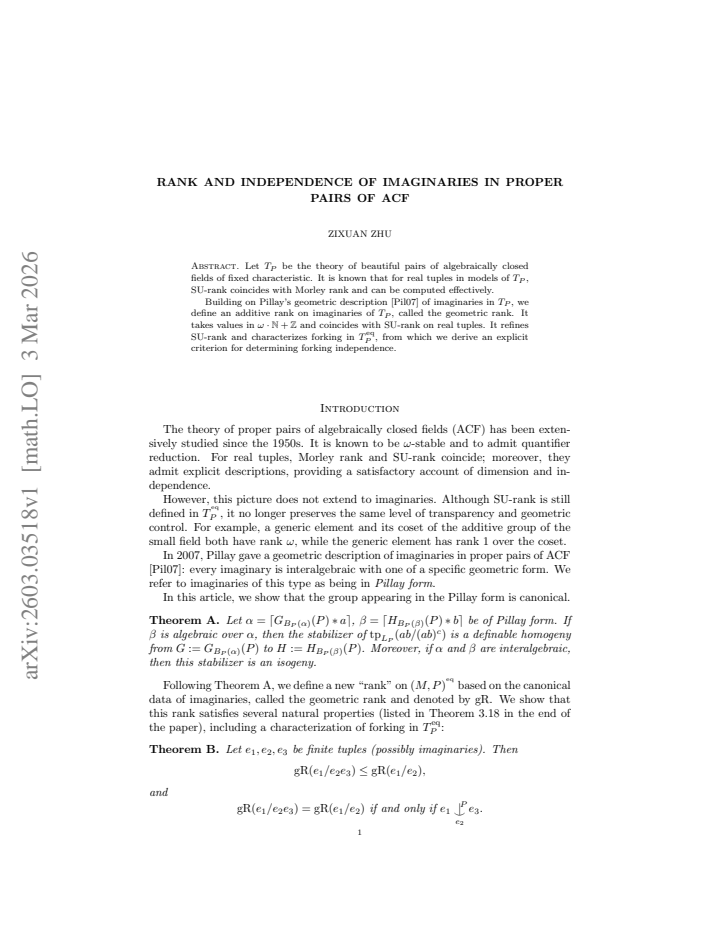 First page