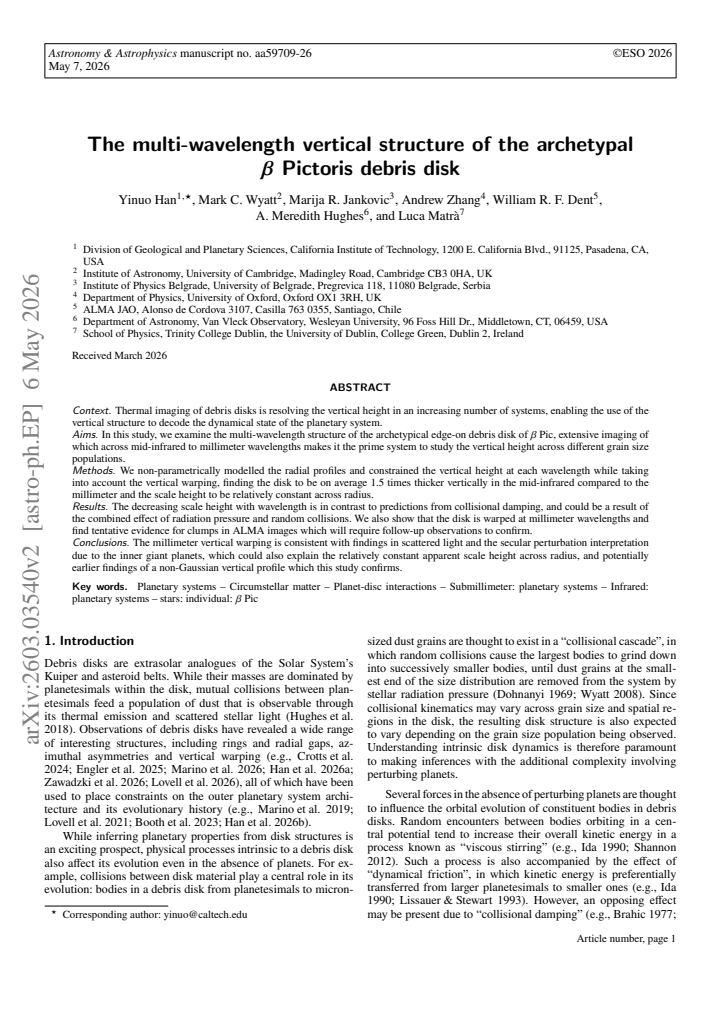 First page