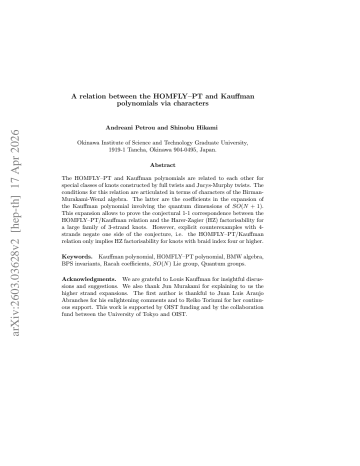 First page