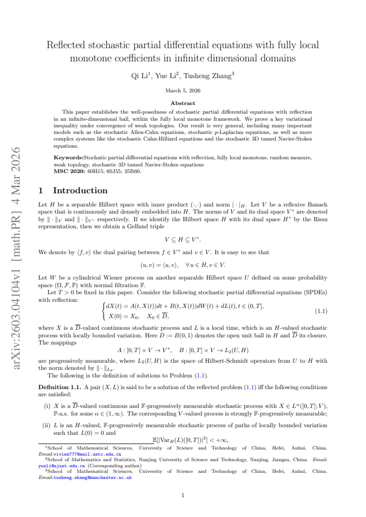 First page