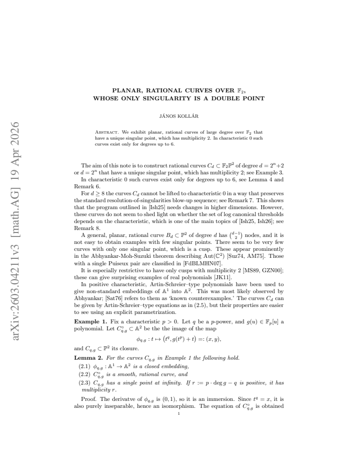 First page