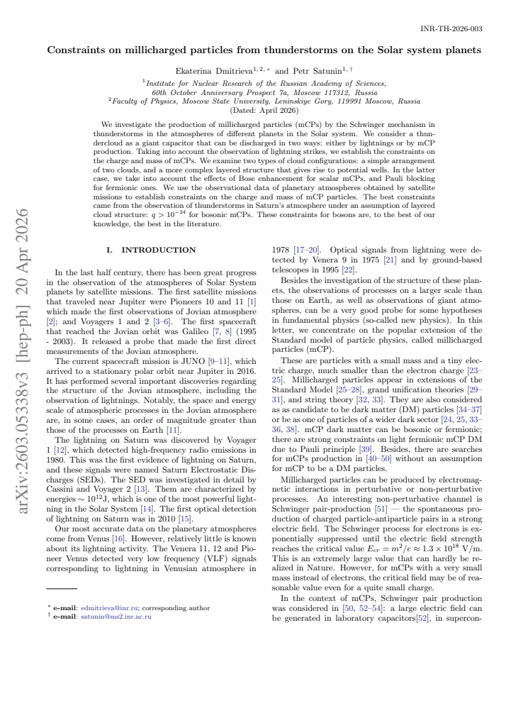 First page