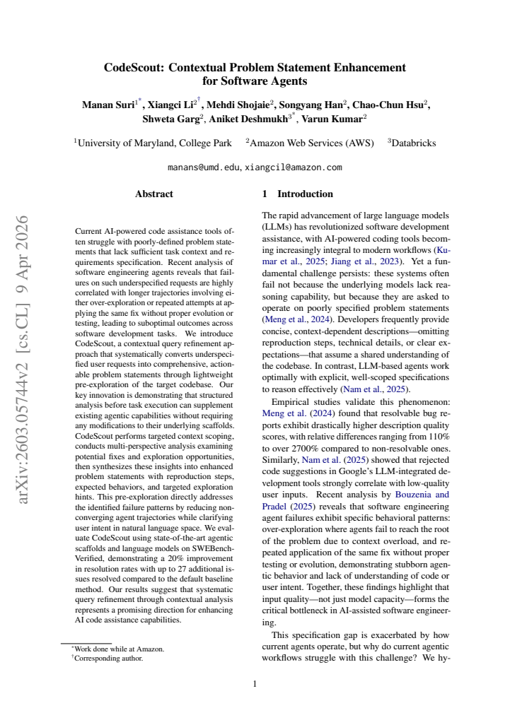 First page