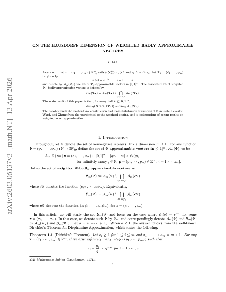 First page