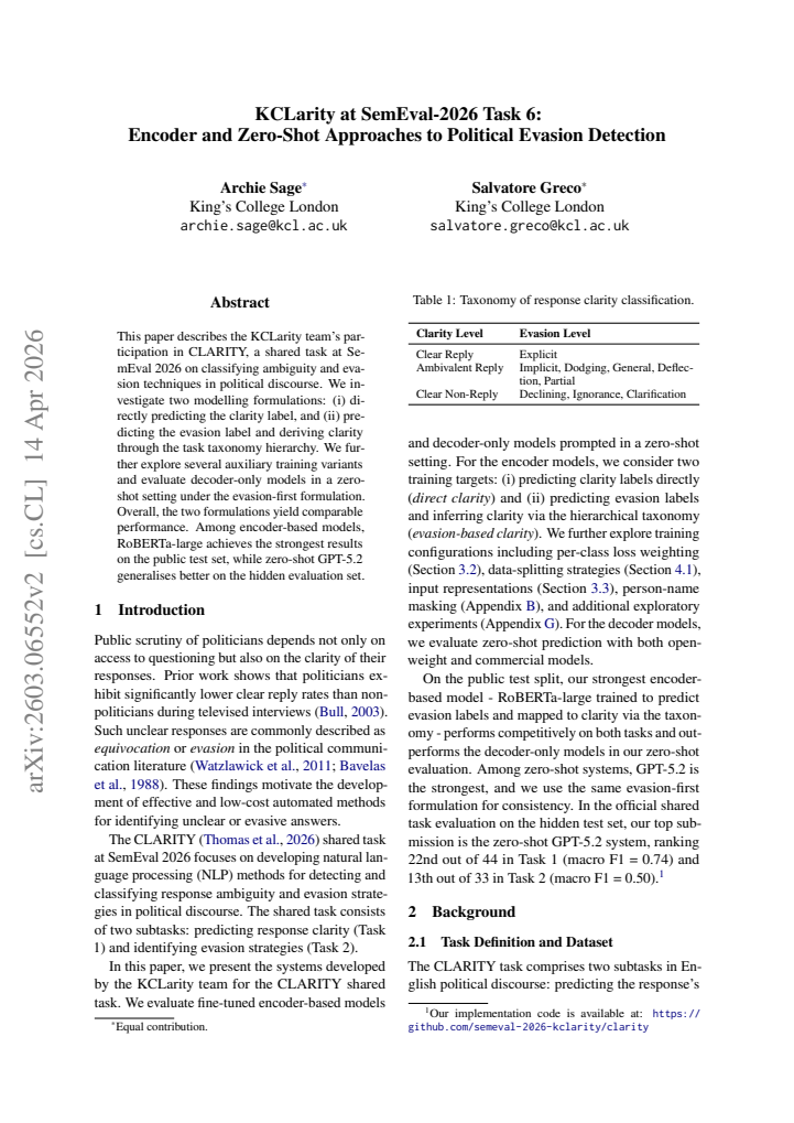 First page