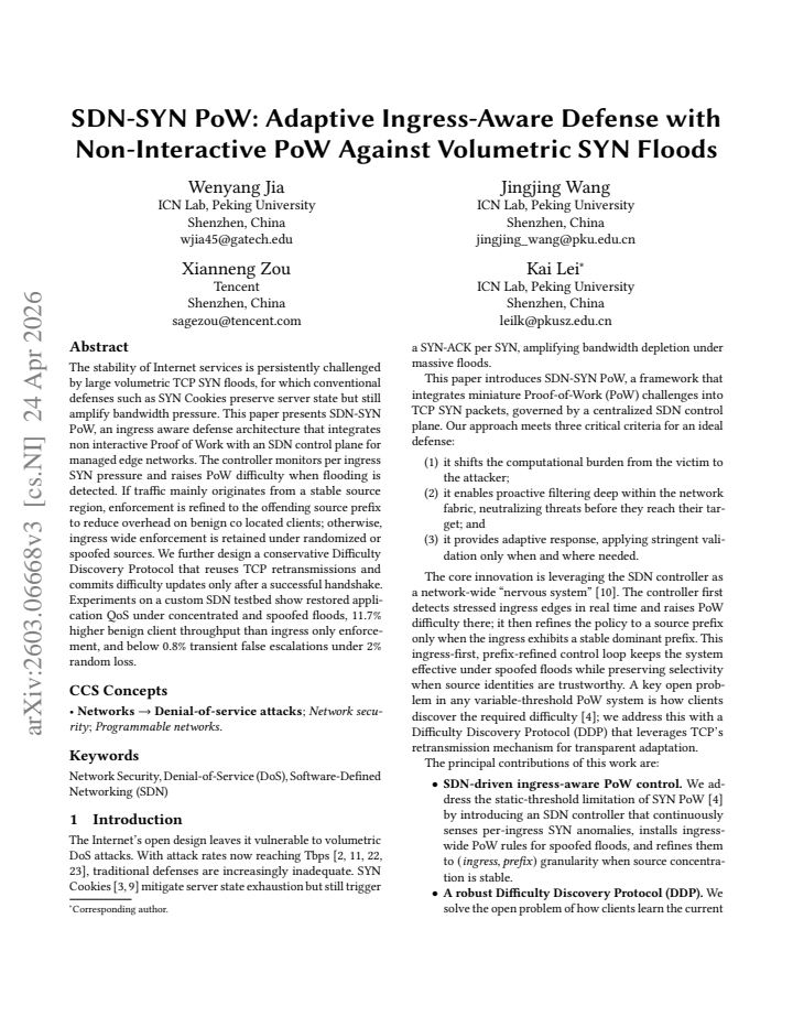 First page
