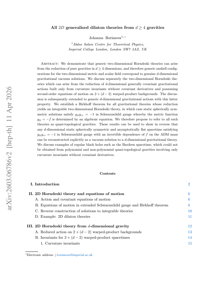 First page