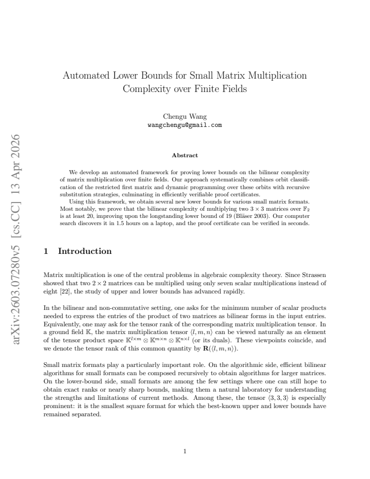 First page