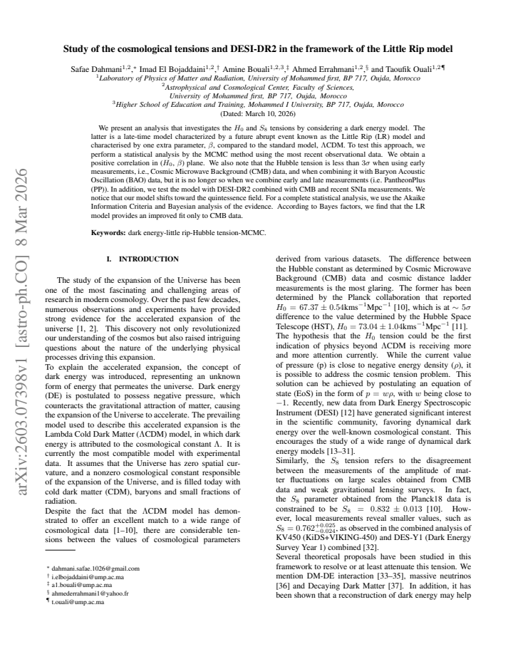 First page