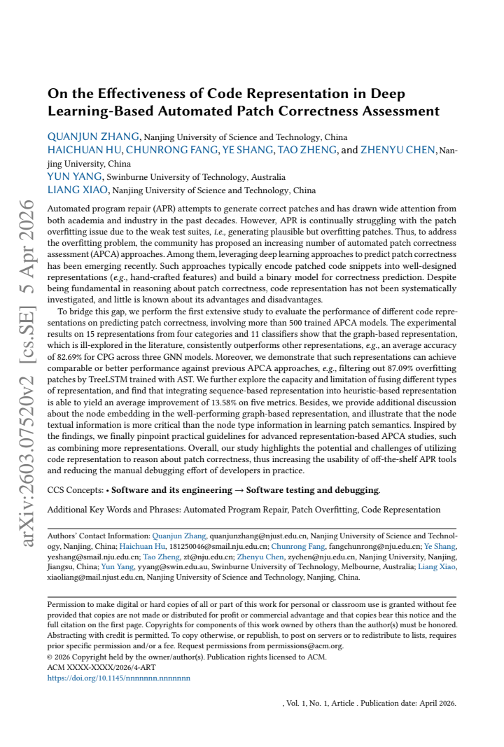 First page