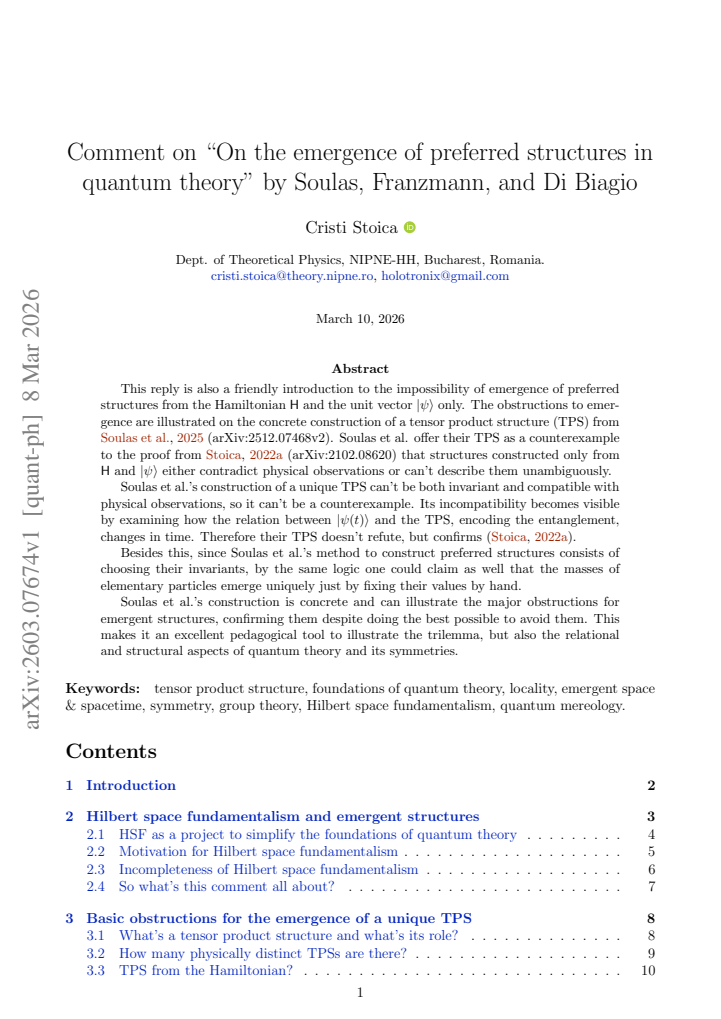 First page