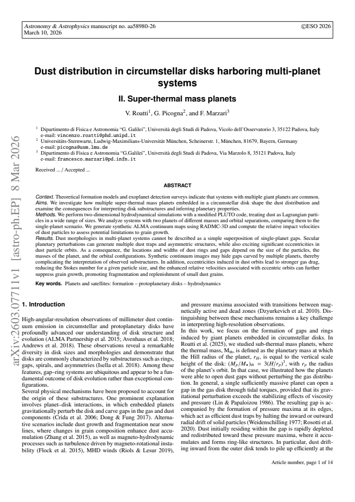 First page