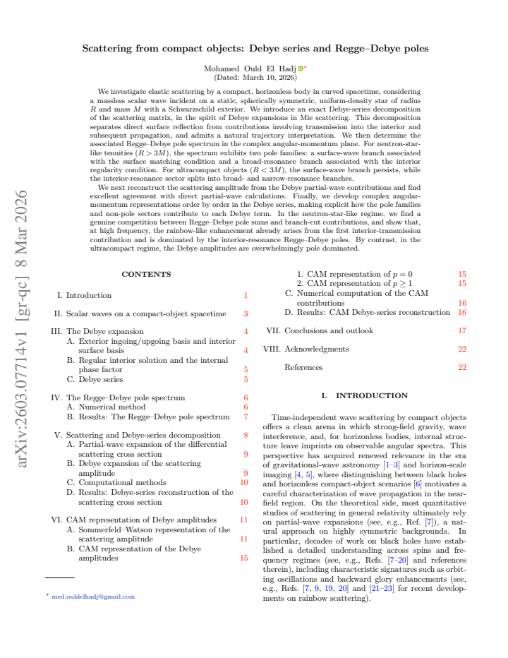 First page