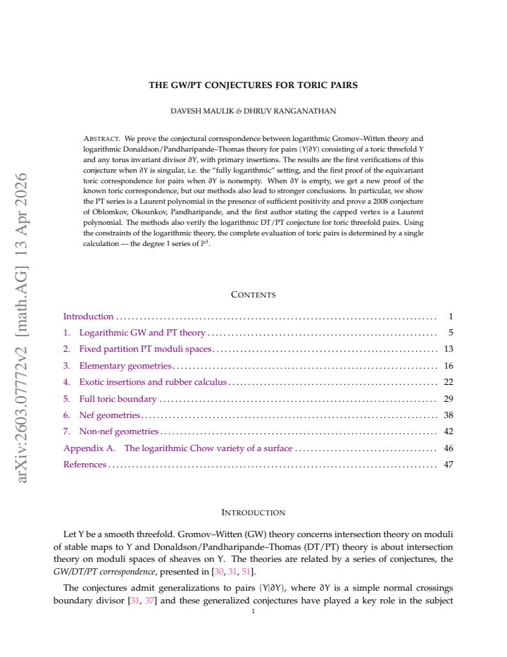 First page